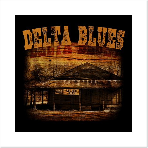 Delta Blues Music Design Wall Art by HellwoodOutfitters